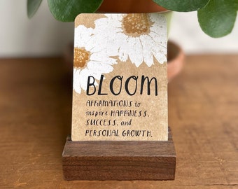 Affirmation Card Deck with Journal: Inspirational Quotes, Self Care Prompts