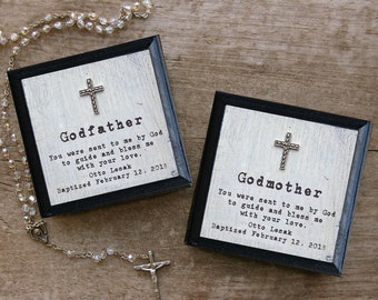 Personalized Godparents Gift, Gift for Godmother, Godfather, Confirmation Sponsor Gift