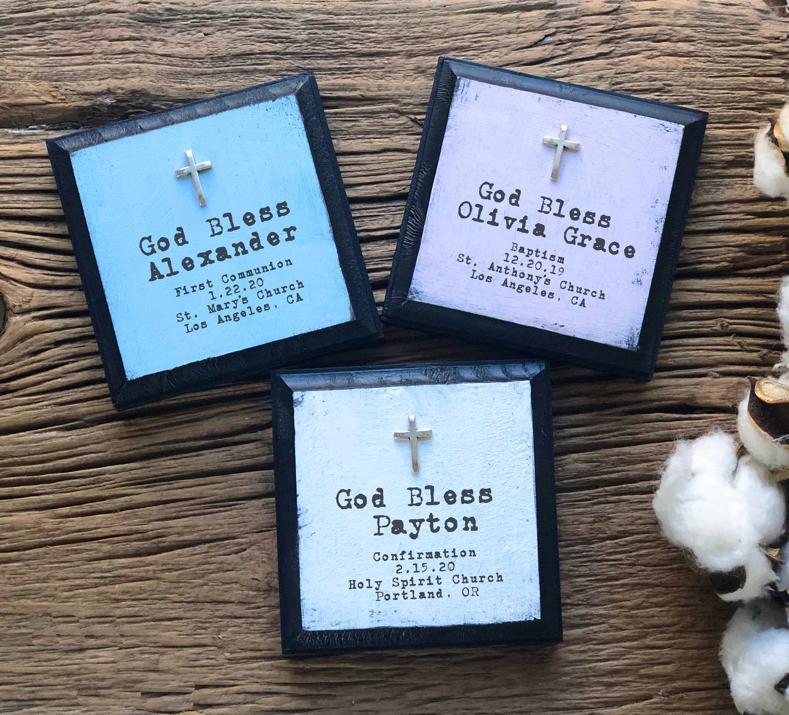 Personalized Baptism Gift Baptism or First Communion Keepsake Etsy