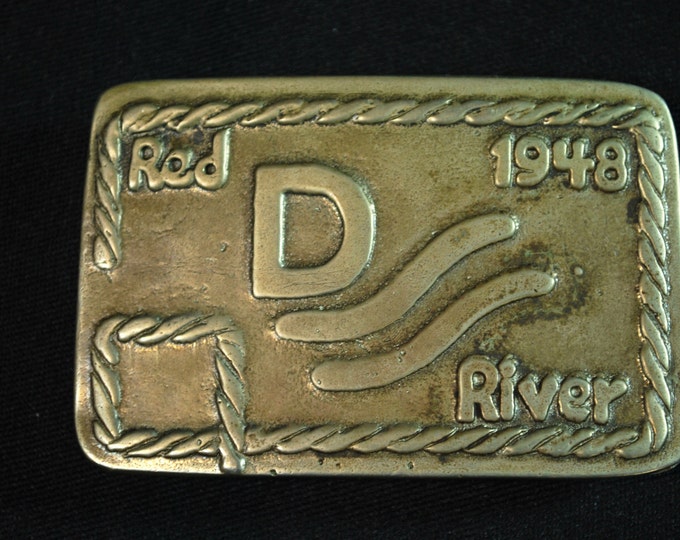 Vintage Belt Buckle / John Wayne 1948 Red River D Belt Buckle Etsy