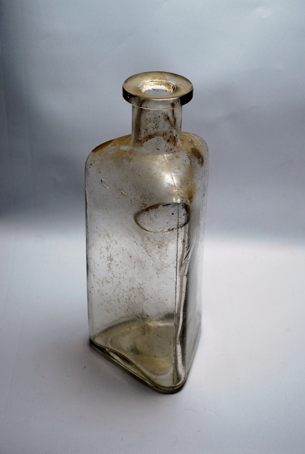 Antique Bottles Set of 3 Colored Glass Bottle Lot Etsy