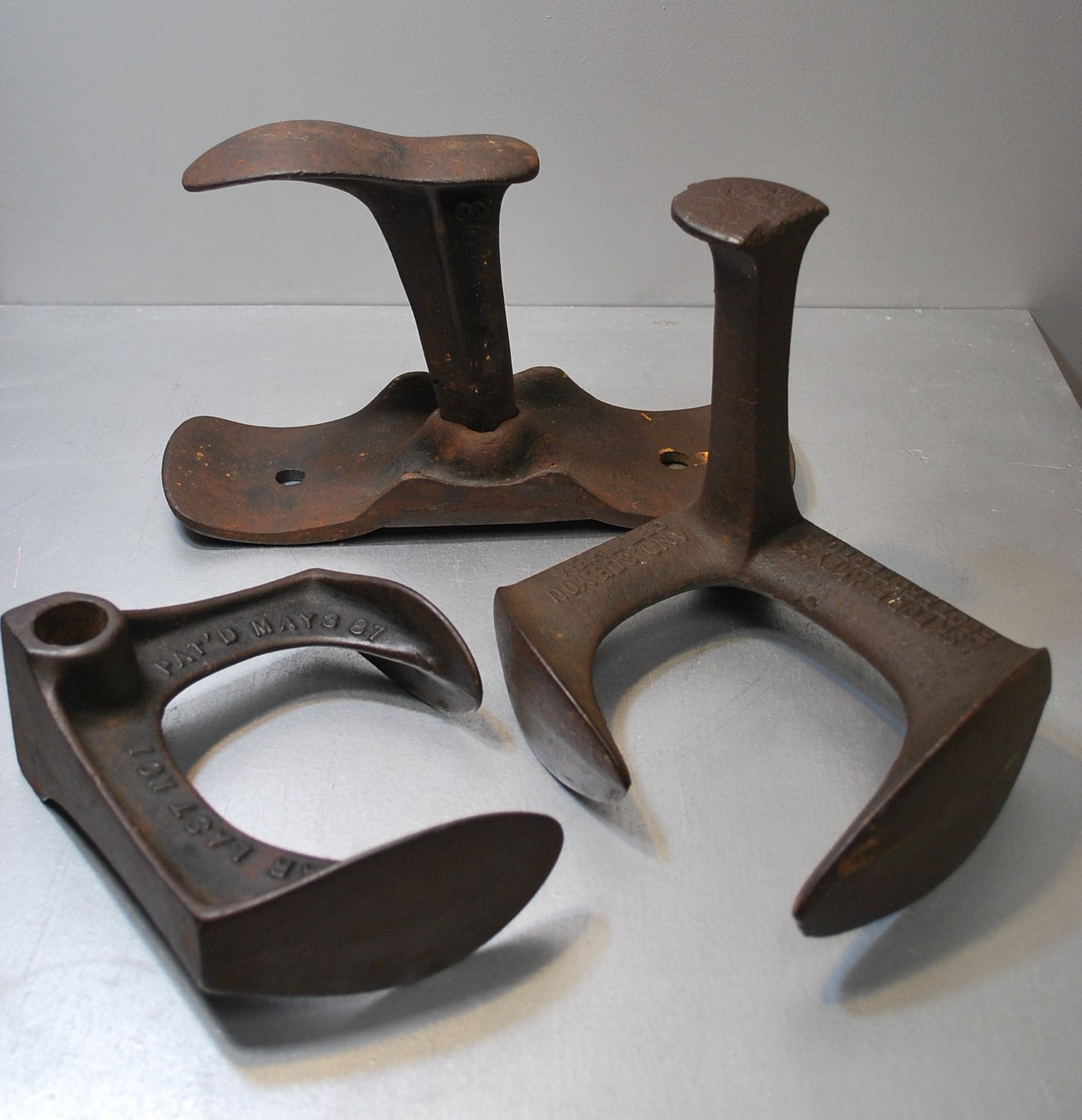 Antique Cobbler cast iron anvil shoe iron shoe stands shoe Etsy