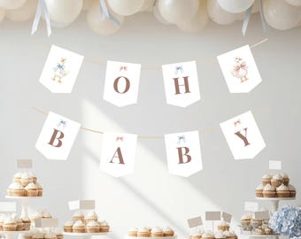 Oh Baby Gans Girlande: Neutrale Duschgirlande (Digitaler Download) GR-03