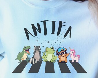 Abolish ICE Anti Fascism Frog Sweatshirt, Free Portland Hoodie