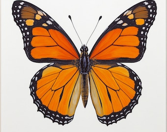 Descarga digital de arte de la mariposa monarca 1