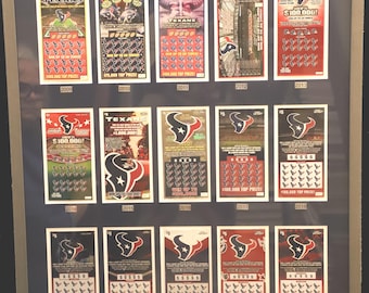 Texas Lottery NFL Scratch Ticket Collectibles Houston Texans (2009–2024)