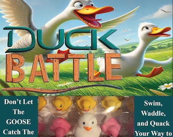 Juego de mesa Duck Battle para adultos y niños, estrategia y suerte.