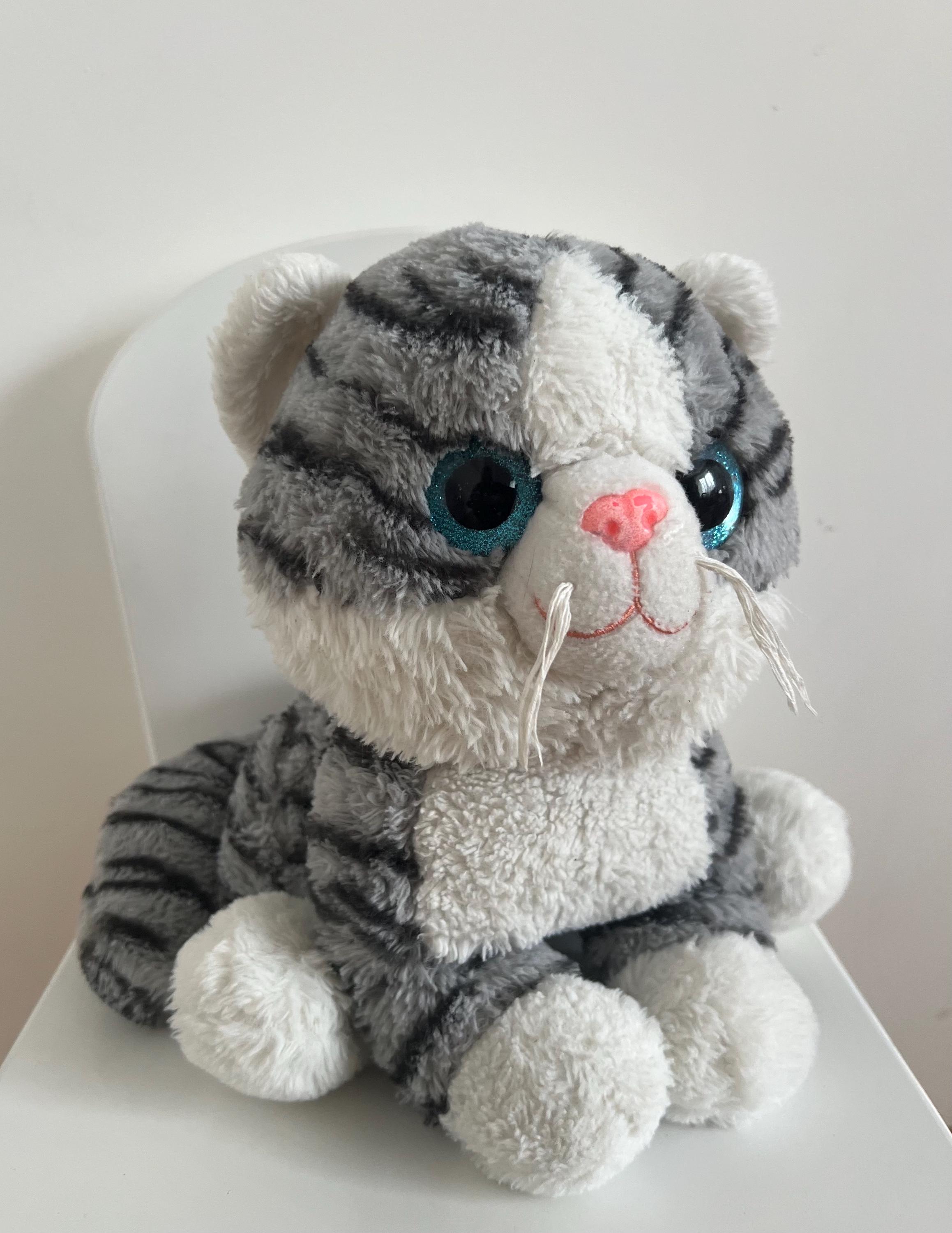 ヴィンテージ 1990 年代 ぬいぐるみ猫 ぬいぐるみ猫 柔らかい