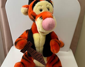 Disney Store Vintage Tigger Pirate Plush | Winnie the Pooh Tigress Toy|Disney Original Collectible Plush | Rare Disney Toy | Disney Fan Gift