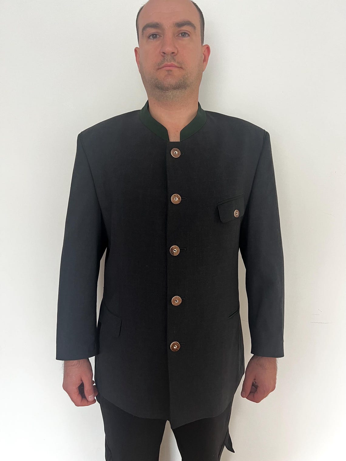 Vintage Austrian Trachten Jacket • Men Size 54 • Bavarian Loden Blazer • Oktoberfest Alpine Jacket, photo 4 of 5