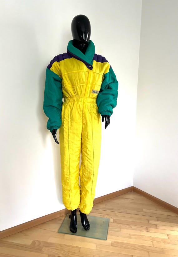 Tuta da sci da donna italiana/Tuta da sci/Tuta da sci vintage anni