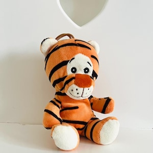 Stuffed tiger Plush animal Vintage toy Soft tiger Vintage soft toy Sister gift Birthday gift Baby gift Toddler gift Collectible toy