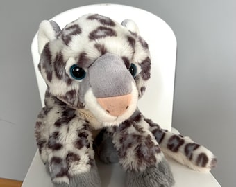 Lapland Snow Leopard Plush Toy/ 26 cm-10 in/Vintage Big Plush/ Collectible Plush/Made in Indonesia