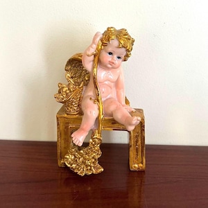 vintage statue angel vintage figurine porcelain angel Angels Day mom gift home decor porcelain statue birthday gift