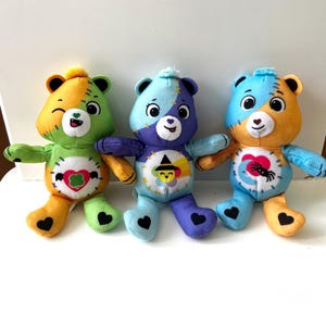 Vintage Care Bears Plush Set • Halloween Edition • Set of 3 Mini Bears • 14 cm • Collectible Bears