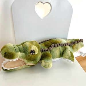 Plush Alligator Toy 61 cm – Soft Stuffed Animal with Teeth – Realistic Crocodile Gift for Kids - Cuddle toy - Toddler plush big toy