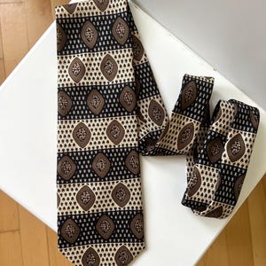 Jean Jacques Benson silk vintage tie | Italian designer pure silk tie| collectible tie 80s | gift for him| retro tie| festive tie| men gift