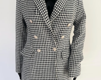Tweed Shorts Suit Set – High Waist Shorts & Double-Breasted Jacket, Fully Lined, Made in Ukraine