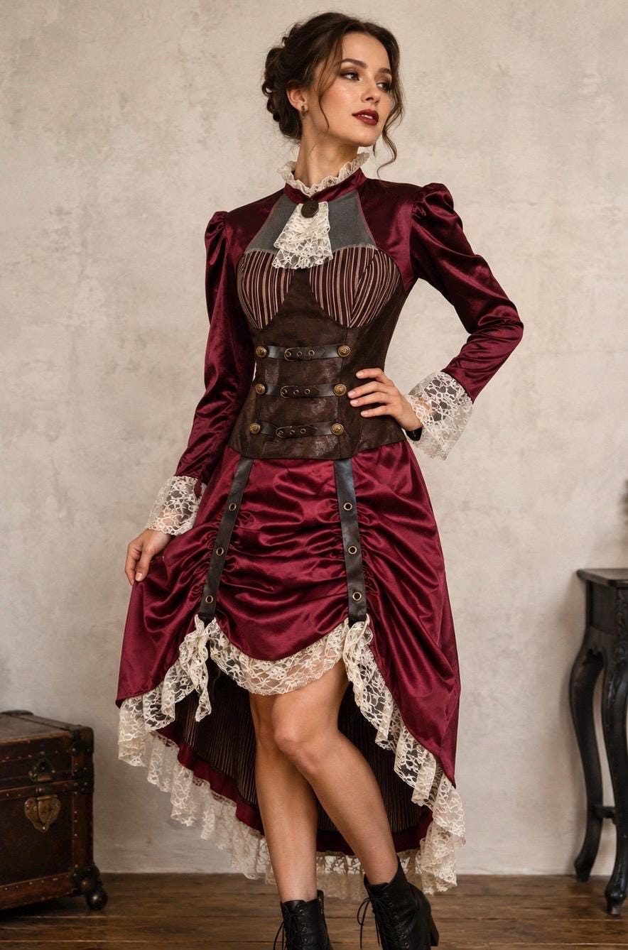 adult burgundy vampire dress - Etsy priority-01-nova-one-shoulder-ankle-gown-silver Top Short Dress Tumblr Color:TILE DREAM MULTICOLOR Vampire jacket Long sleeves