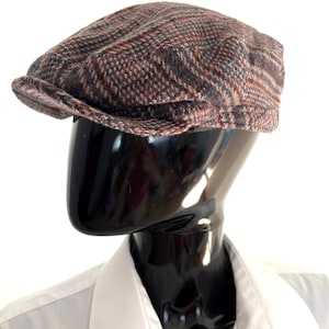 Newsboy vintage pure wool men cap| men flat cap| ivy wool cap 1970&#39;s| German vintage wool men hat| tweed men cap| heritage style hat