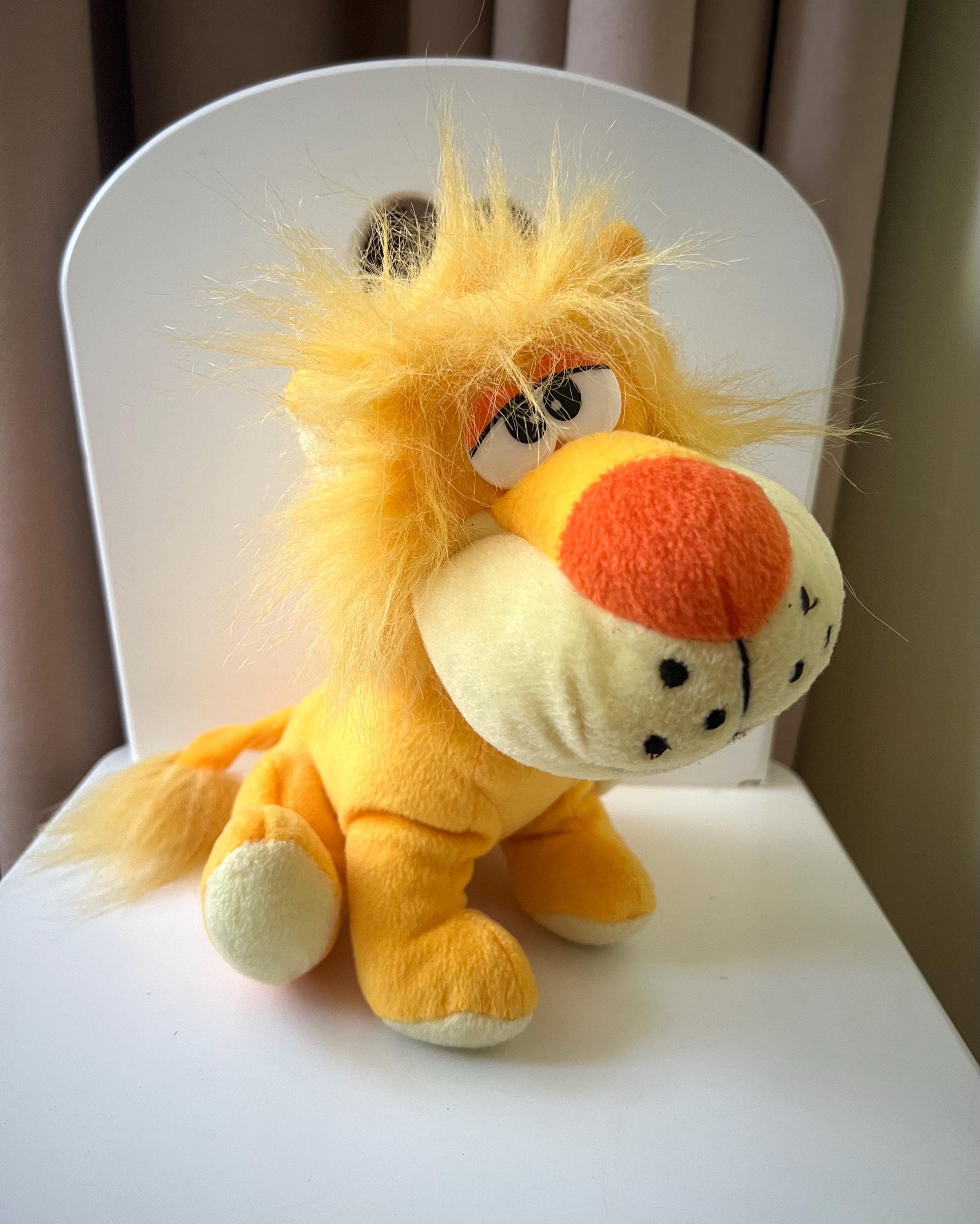 Vintage Funny Lion Plush Toy, 24cm,collectible Soft Toy, Toddler