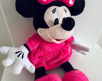 Minney Maus vintage Plüsch Gefüllte Minney Maus Schwester Geschenk Geburtstagsgeschenk Stofftier Baby Mädchen Spielzeug Vintage Spielzeug