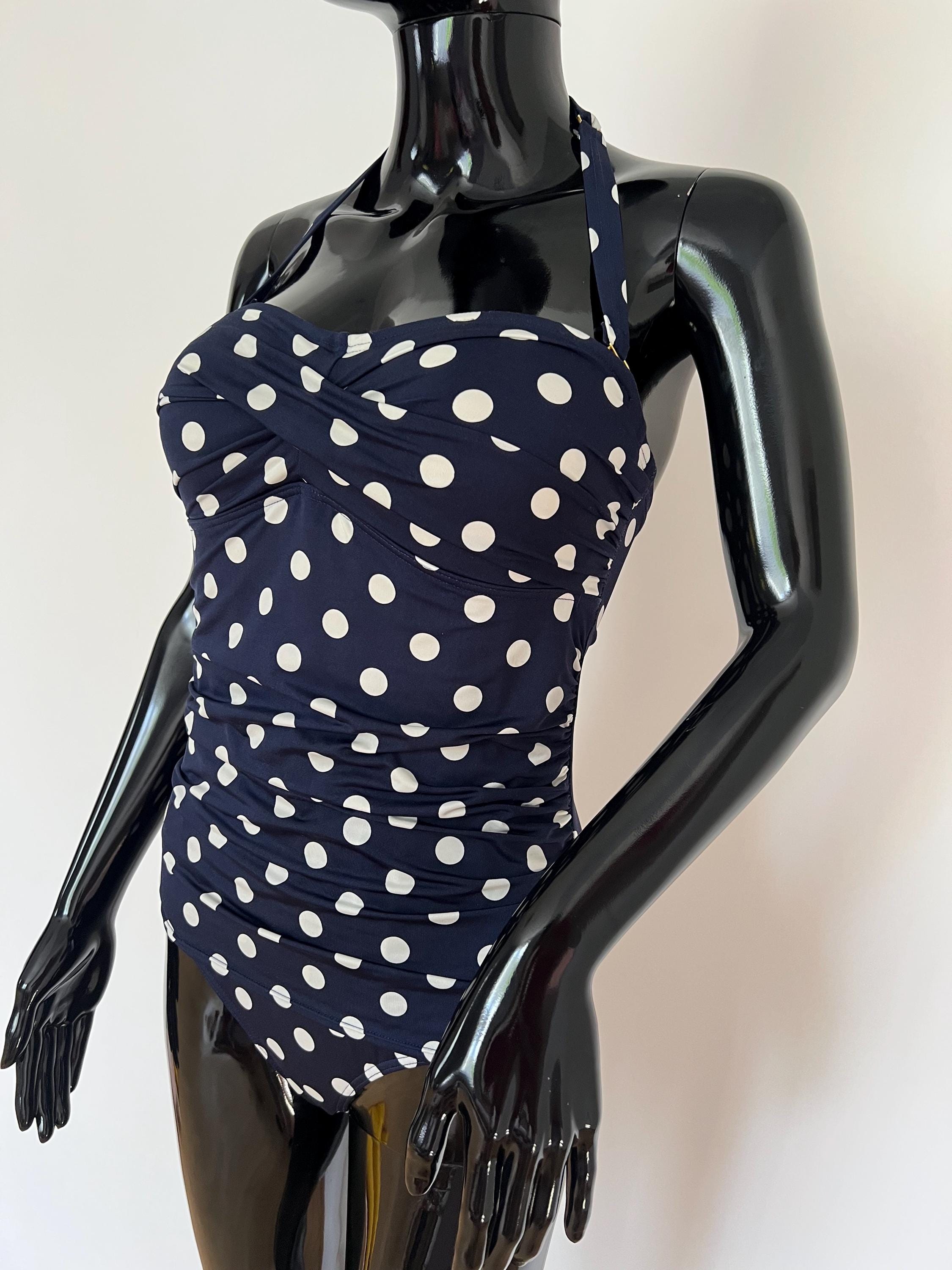 Bas De Maillot De Bain Rasurel Modèle Daphné - Taille 44 (5), Couleur Anis/Noir Imprimé - Neuf Avec étiquettes
