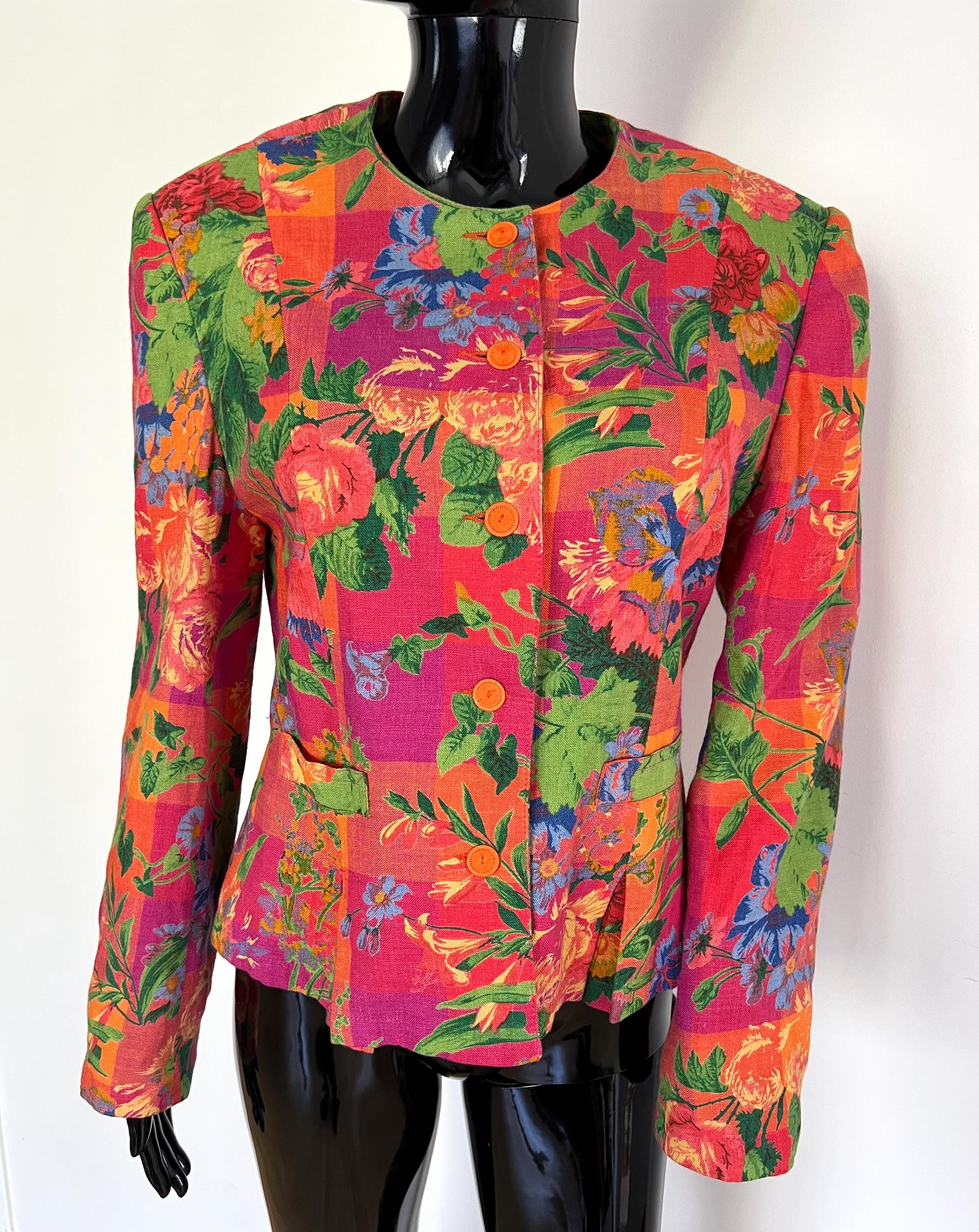 Vintage Oilily Floral Jacket Women