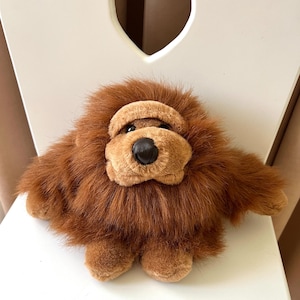 Vintage Plush Toy Gorilla 20 cm – Gifts and Treats London 1980s – Soft Stuffed Animal – Collectible Retro Plush Monkey-Toddler Gift