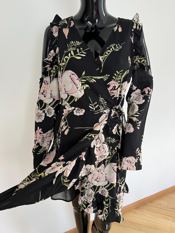 Romantic Elegant Woman Floral Dress | Vintage Dress 1990s | River Island  Size UK 12 EU38 | Festive Dress | Cloth for Celebration - Etsy Ireland
