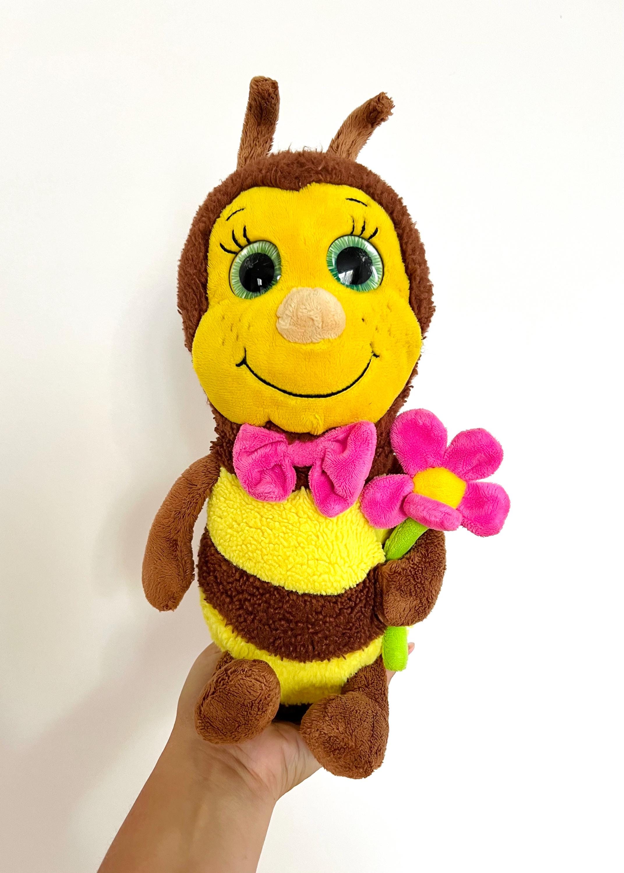 Stuffed Bee Vintage Stuffed Bee | Plush Bee 1990s | Toddler Gift | Vintage Plushie ...