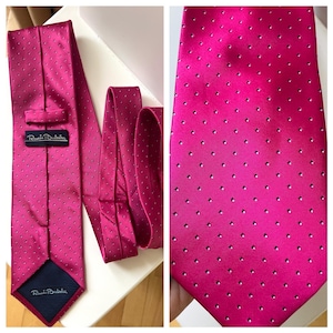 Rocchi Birdie Pure Silk Tie - Vintage designer tie 9 cm - Retro seta tie 90s - Collectible tie - Luxury gift for him