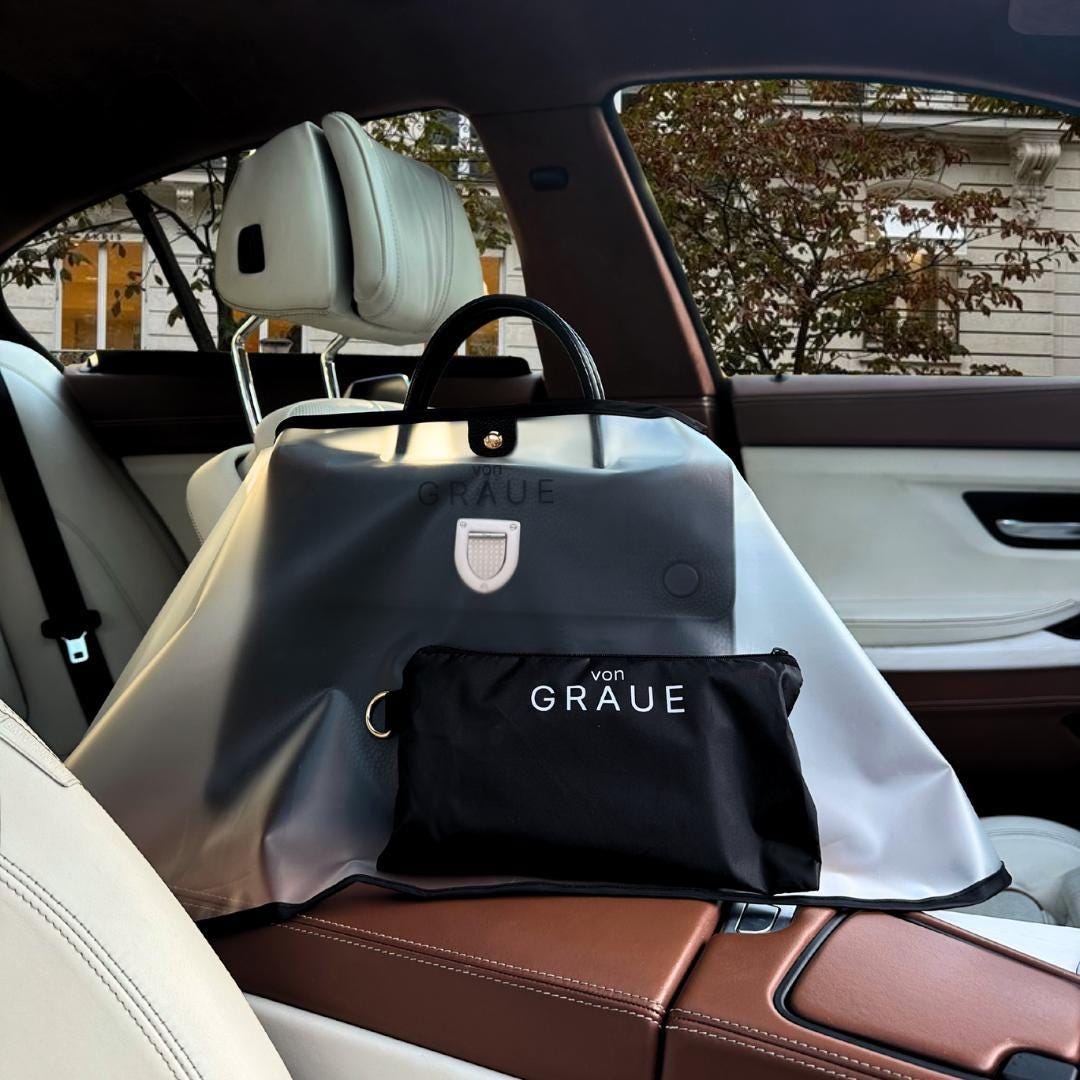 TocaFeank Copri Borsa Impermeabile, Copri Borsa Antipioggia | Coprisacco Antipioggia Trasparente,Ombrello Da Borsa Leggero Per Donna, Sacchetti Antipolvere Portatili Per Borse - 2