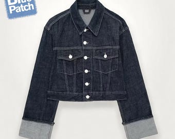 Stylish Long Sleeve Jean Jacket for Women | Casual Spring Denim Coat | Streetwear Gift for Her | Steampunk-Inspired Fashion