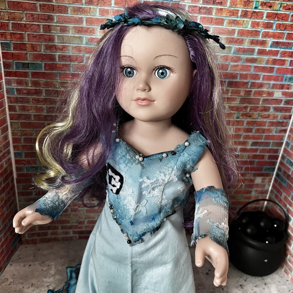 Corpse Bride Inspired Costume OOAK for 18 inchDoll
