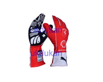 Luvas Charles Leclerc F1 2023 Luvas de Kart Luvas de Sim Racing