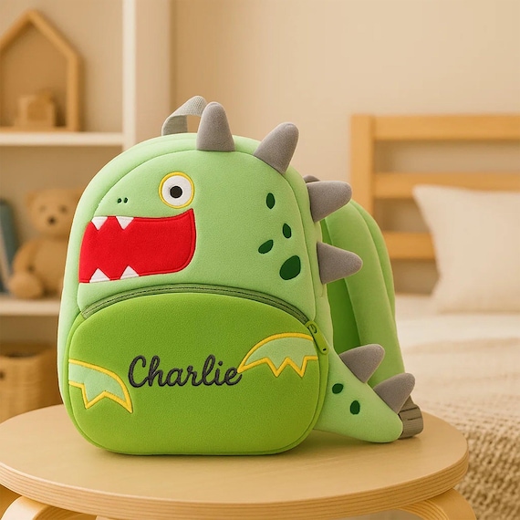 Toddler Backpack Zoo Plush Mini Daypack – Cute Animal Cartoon Travel Bag For Baby Boy & Girl (Green Frog)