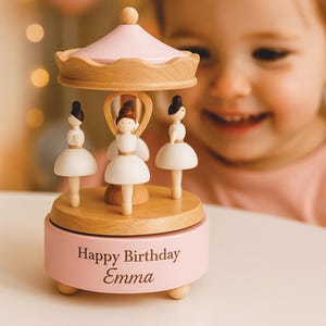 Personalised Wooden Music Box, Custom Wooden Handmade Music Box,Engraved Name Music Box, Baby Shower Gift,Nursery Decor, Train Music Box