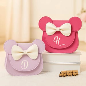 Filles Minnie Mickey Mouse Disney nom personnalisé sac à main premier sac à main tout-petits enfants bébés remise des diplômes 4, 5, 6 ans cadeau d'anniversaire