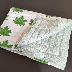 Unisex Home Decor Quilted Razai !! Luxury Jaipuri Reversible Quilt Razai Winter Warm Coverlet Blanket Bedspread 100%Cotton Queen Size Quilt