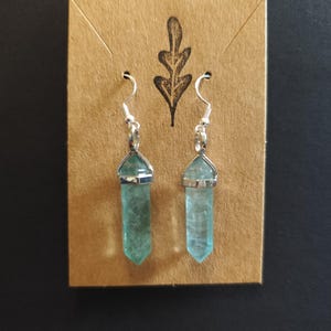 Green Fluorite Earrings
