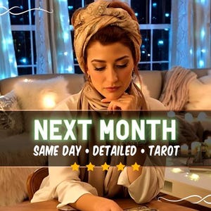 Volgende maand Tarotlegging | 4 kaarten | Inzichtelijke tarotbegeleiding | Gedetailleerd pdf-bestand | Gepersonaliseerde intuïtieve boodschap