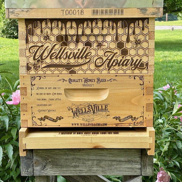Bee Hive Box Etsy