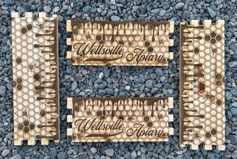 Custom Laser Engraved Bee Hive – Personalized Wooden Hive Box for ...
