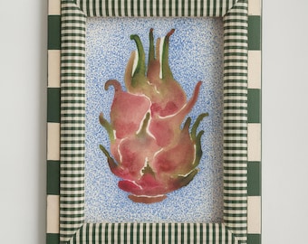 Dragon Fruit Giclée Fine Art Print - Tropical Fruit Watercolor Illustration