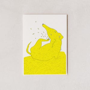 Pantic and Maia – Yellow Event – Giclée Druck – Postkarte