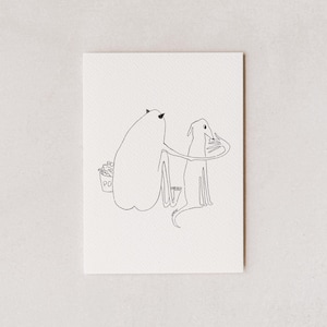 Pantic and the Dog – Giclée-Druck – Postkarte