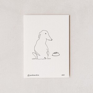 Pantic and Maia – Dinner Time – Giclée Druck – Postkarte