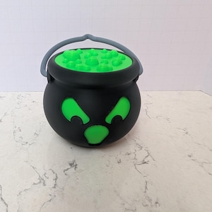 Halloween Cauldron Black and Purple Mini Cauldron&#39;s Witches Pot Spooky Decor Perfect for Party Favors