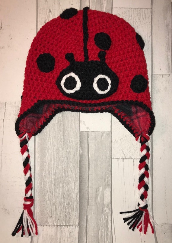 crochet ladybug hat